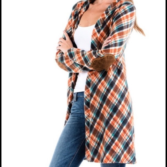 Rust Elbow Patch Jacket - Picture 2 of 5